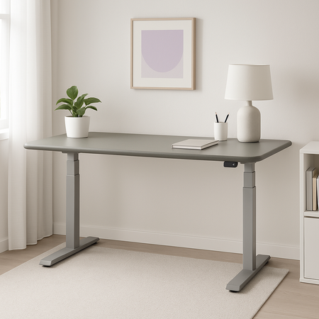Blat MDF malowany proszkowo 140x70x2.5 Steel Grey