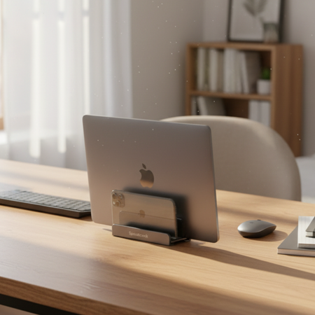 Podstawka pod laptopa i telefony Spacetronik szara