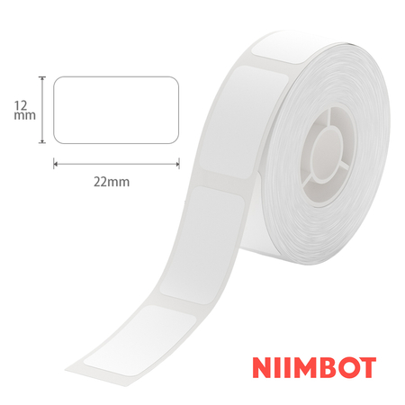 Etykiety seria D Niimbot 12x22mm 260szt przezroczyste