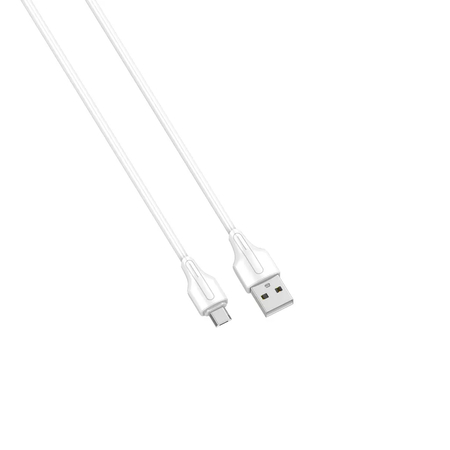 Kabel do szybkiego ładowania USB-A / micro-USB 20cm 2,4A biały LS540M