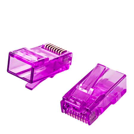 RJ45 Kat. 6 UTP Durchgangsstecker PT-RJ456UP-1 100 Stk - zdjęcie 2