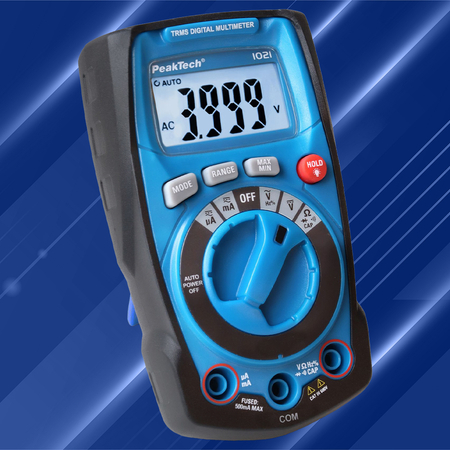 Multimetr cyfrowy 600V TrueRMS AC/DC PeakTech P1021