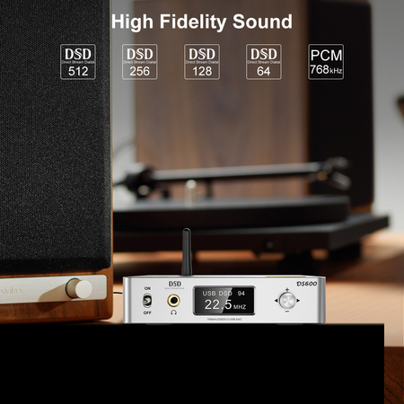 DS601 Konwerter dźwięku DAC z Bluetooth