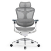 Krzesło do ergonomicznego biura 6D Spacetronik DORIS 40 szare z regulowanym zagłówkiem i podłokietnikami