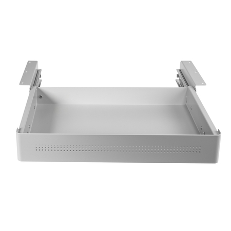 Szuflada podbiurkowa stalowa szara Spacetronik Outlet A