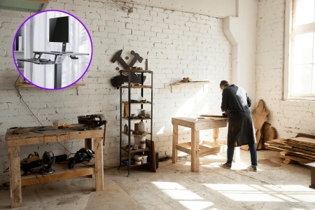regulowany stolik na kółkach Spacetronik Buddy 03 Czarny OUTLET
