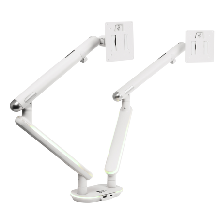Podwójne Ramię do Monitora SPAF120LUW Białe - zdjęcie 2