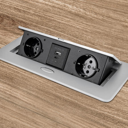 Spacetronik SPS-D24S V2 Arbeitsplattensteckdose Öffnung - zdjęcie 2