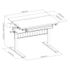 Regulowane biurko dla dziecka Spacetronik XD SPE-X102W 80x60 cm OUTLET