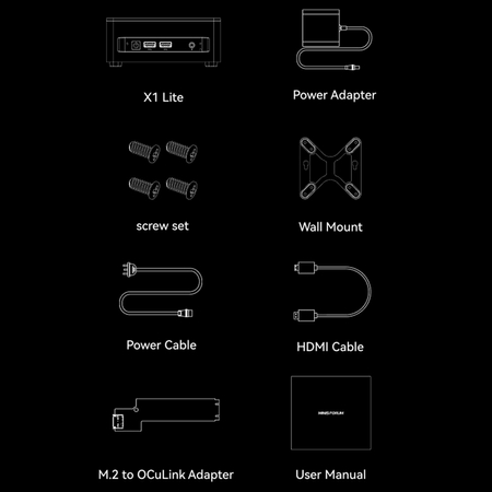 Minisforum X1 Lite AMD Ryzen 7 255, 16GB RAM, 512GB SSD