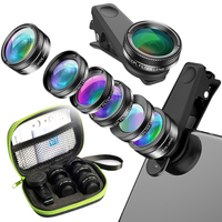 Apexel Objektive und Filter für Smartphone 6in1 DG6V2