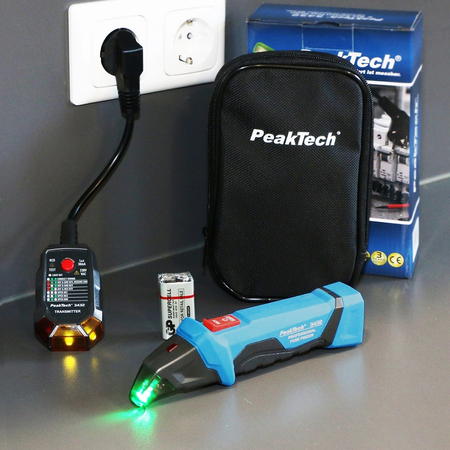Lokalizator bezpieczników z RCD PeakTech 3432 - zdjęcie 2