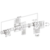 Uchwyt do rozbudowy na 2 monitory VESA SPP-020B