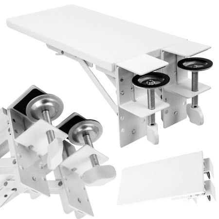 Podłokietnik do biurka Spacetronik SPB131W ergonomiczne wsparcie biały