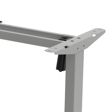 Stelaż Biurka Elektryczny Spacetronik SPE-124 z Pamięcią i USB - Wzmocniona Stabilność (Szary)