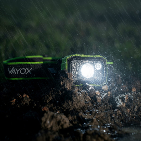 Latarka czołowa 500lm VAYOX VA0415 Dual-Hammer LED