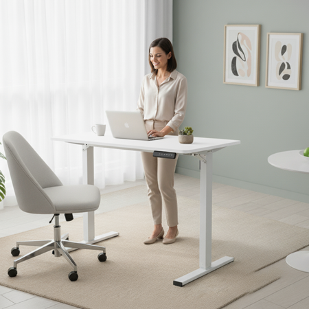 Biurko elektryczne 120x60 SPEO125WW białe