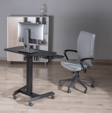 regulowany stolik na kółkach Spacetronik Buddy 03 Czarny OUTLET