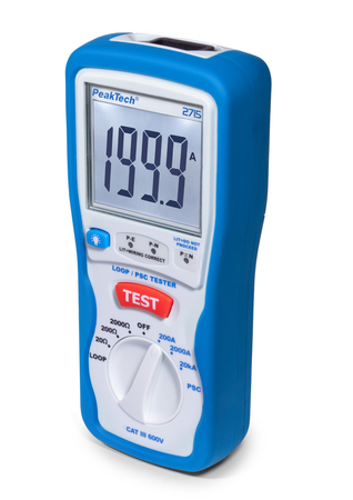 Cyfrowy tester pętli zwarcia PSC PeakTech 2715