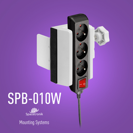Spacetronik SPB010W Steckdosenleistenhalter - zdjęcie 2