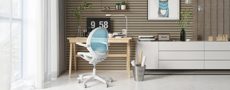 Ergonomiczne krzesło do pokoju dziecięcego – turkusowe - Spacetronik SPC-XD03S OUTLET - zdjęcie 2
