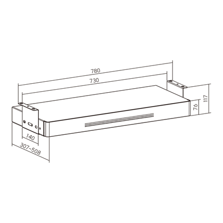 Szuflada podbiurkowa Spacetronik SPB173B czarna Outlet B- - zdjęcie 2