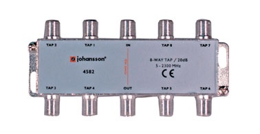 Odgałęźnik antenowy 8-krotny 5-2300 MHz Johansson 4583 25dB