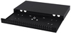 Schaltschrank 19" 1U 24xSC Simplex Schwarz Fest