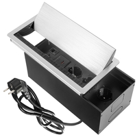 Ukryte Gniazdo Blatowe z Przepustem Kablowym ładowarka PD LAN HDMI Spacetronik SPS-B37S V2