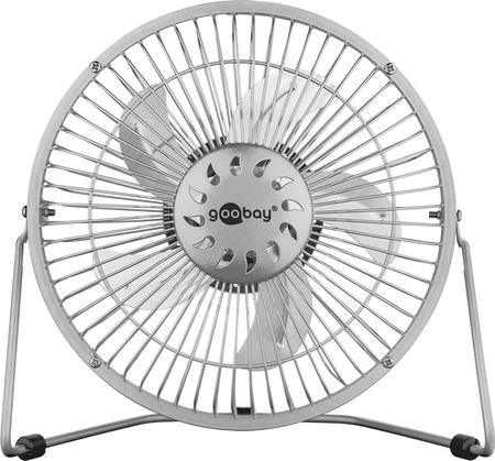 Wentylator biurkowy 8" USB Goobay SREBRNY