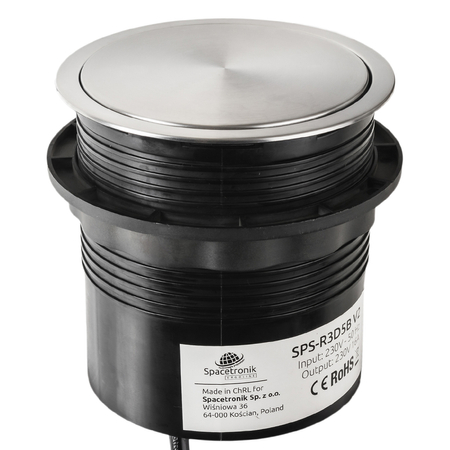 Gniazdo do blatu wpuszczane okrągłe Spacetronik SPS-R3D5B V2
