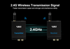 Przedłużacz Transmiter Bezprzewodowy Audio 2x RCA 100m 2,4GHz RT5066 1MII