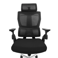 OUTLET Krzesło biurowe ergonomiczne Spacetronik BARD czarne