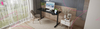Zestaw ergonomiczny LUMBO 44 + biurko manualne SPE-O113 Moris 120×60 czarne