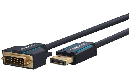 CLICKTRONIC DisplayPort DP - DVI-D (24+1) Kabel 3m