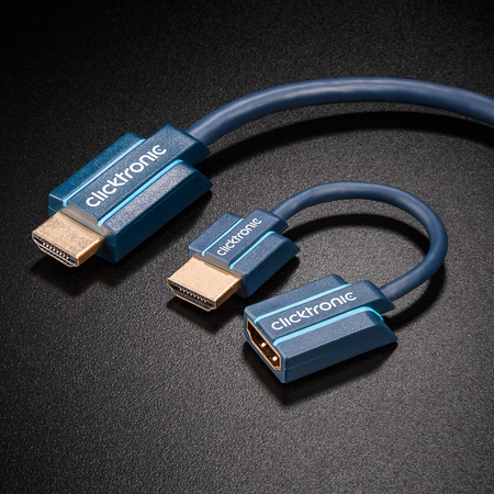 HDMI 2.0 4K@60Hz gn-wt FLEX Adapter Goobay 10cm