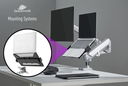 Uchwyt laptopa regulowany na otwory VESA SPB-002B Outlet A+