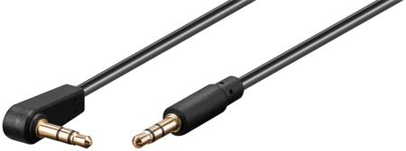 Audio-Buchse 35mm AUX Goobay-Winkelkabel 3m - zdjęcie 2