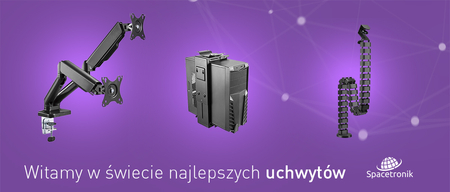 Uchwyt na cztery monitory Spacetronik SPA-140