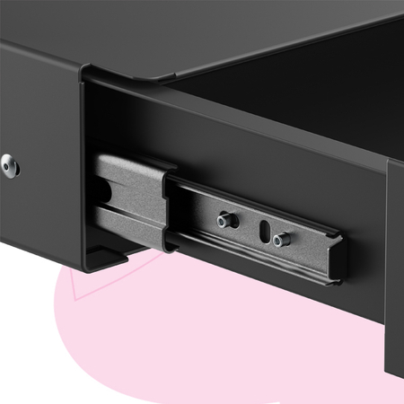 Under-Desk Storage Drawer Standard Black