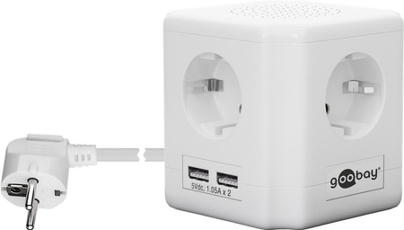 CUBE Steckdosenleiste Goobay 4xAC 2xUSB - zdjęcie 2