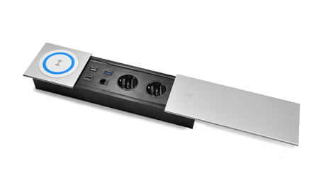 Gniazdo blatowe rozsuwane indukcyjna ładowarka HMDI LAN USB Spacetronik SPS-S27S V2