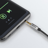 Kabel audio Jack 3,5mm AUX Goobay Plus oplot tekstylny szaro-czarny 1m
