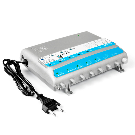Wzmacniacz wielozakresowy ALCAD CA-770 0-24V 6we/1wy FM+VHF+UHF+SAT - zdjęcie 2