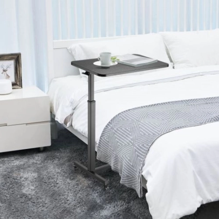 Zestaw wypoczynkowy fotel elektryczny Spacetronik Flax 04M zielony + stolik regulowany