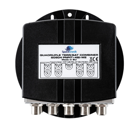 Sumator 5/4 QUAD + DVB-T2 Spacetronik S0504 zewnetrzna obudowa
