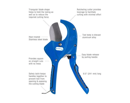 Przecinak, cęgi kanałów światłowodowych, PVC, CPVC, PE, HDPE, PEX JONARD TOOLS MDC-64
