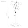 Stand stojak wolnostojący do tabletu telefonu SPP124W OUTLET