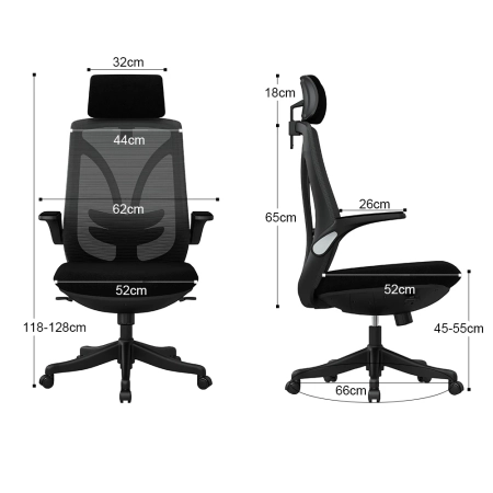 Fotel biurowy ergonomiczny z zagłówkiem Spacetronik ARIAN-10 OUTLET