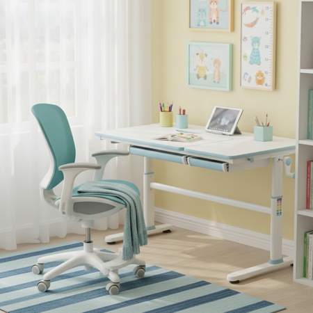 Zestaw regulowane biurko i krzesełko Spacetronik XD dla chopca - zdjęcie 2